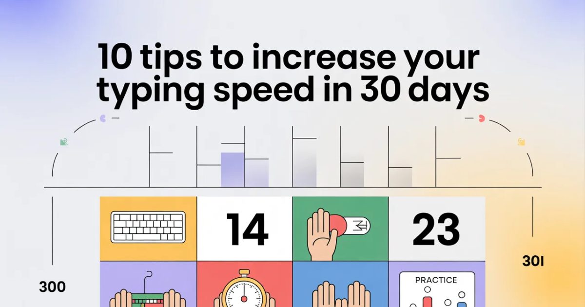 10 Tips to Increase Your Typing Speed in 30 Days