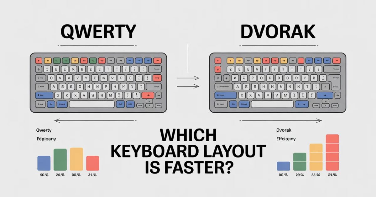 QWERTY vs Dvorak: Which Keyboard Layout is Faster?
